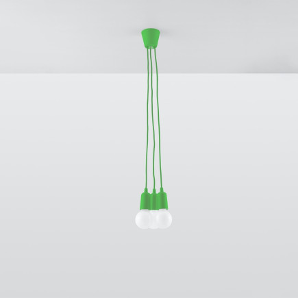 Pendel lampa DIEGO 3 grön