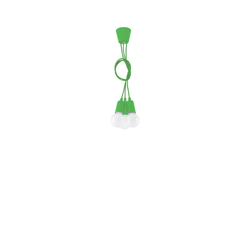 Pendel lampa DIEGO 3 grön