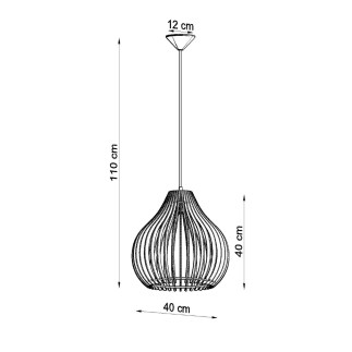 Pendel lampa APRILLA trä
