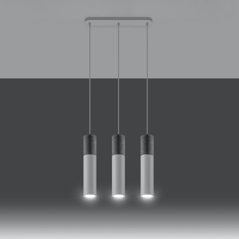 Pendel lampa BORGIO 3L vit