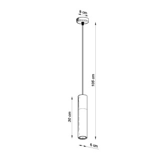 Pendel lampa BORGIO 1 svart