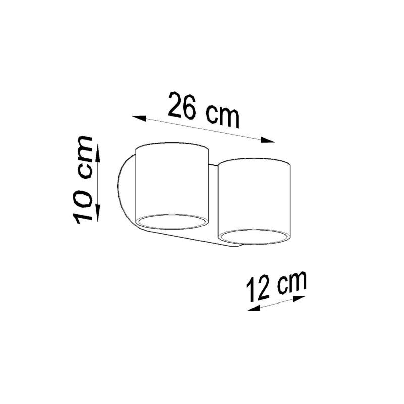 Vägglampa ORBIS 2 vit