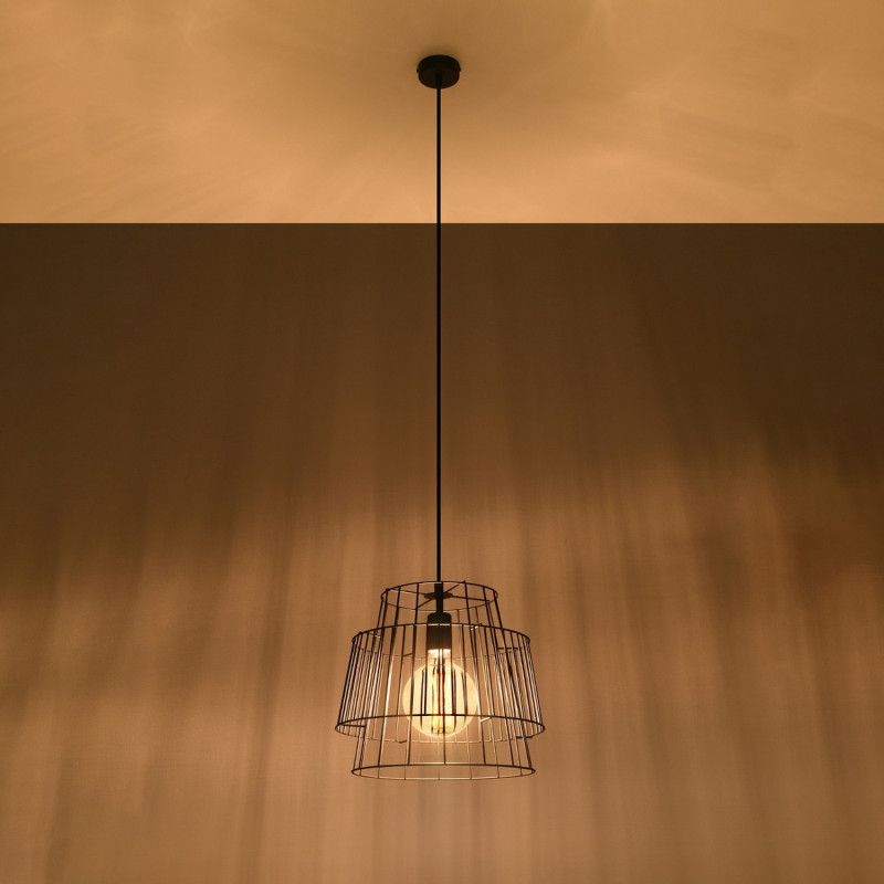 Pendel lampa GATE svart