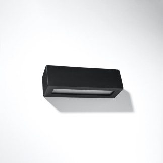 Vägglampa keramisk VEGA svart