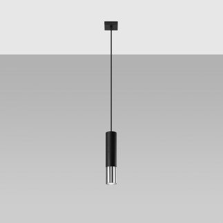 Pendel lampa LOOPEZ 1 svart/krom