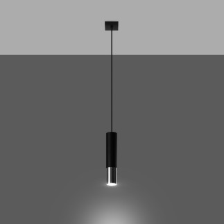 Pendel lampa LOOPEZ 1 svart/krom