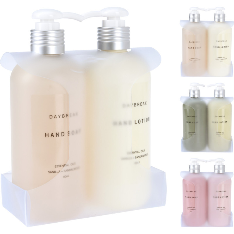 Handtvål & Handlotion Set Peoni Bergamot Rosalila 360 ml Handtvål & Handlotion Set Peoni Bergamot Rosalila 360 ml
