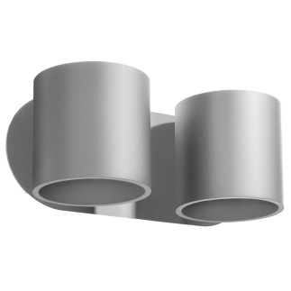 Vägglampa ORBIS 2 grå