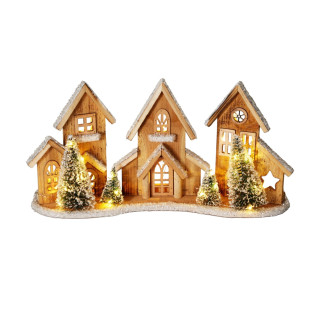 Julby By Hus Led Trä 48 cm