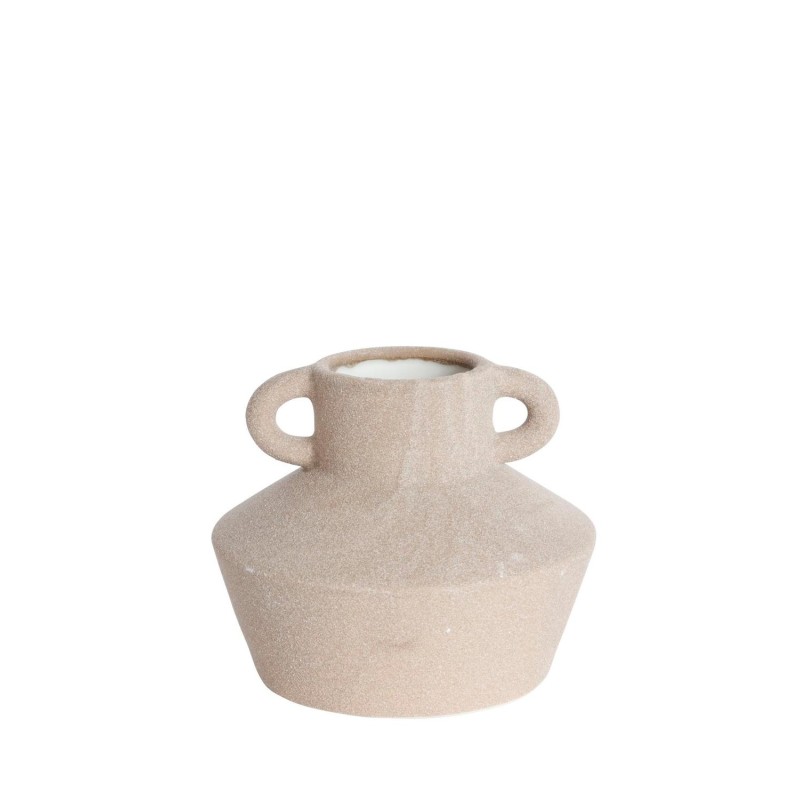 Urna Vas med handtag Beige 12 cm Urna Vas med handtag Beige 12 cm