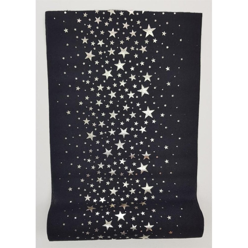 Duk på rulle Löpare Svart/Silver 28 cm x 3 m Duk på rulle Löpare Svart/Silver 28 cm x 3 m