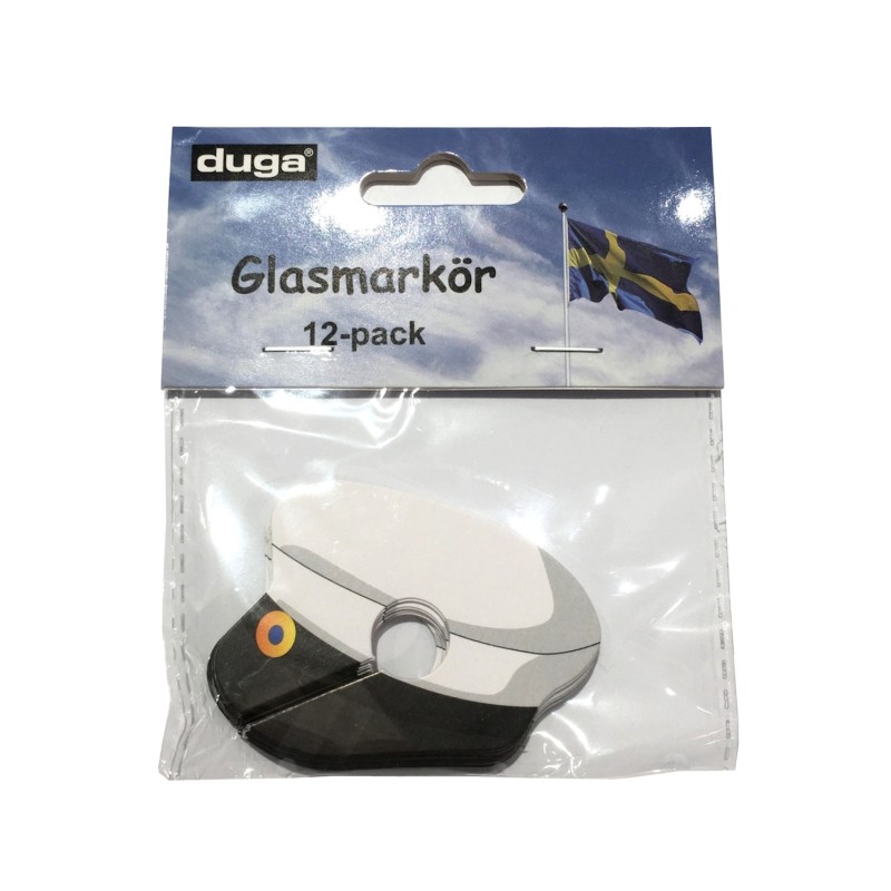 Glasmarkör Student Papp 12-pack