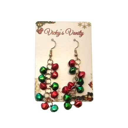 Örhänge Julbjällror Jul 6 cm 