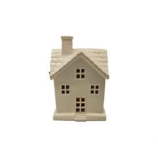 Lykta Hus Jul LED-ljus Porslin 26 cm