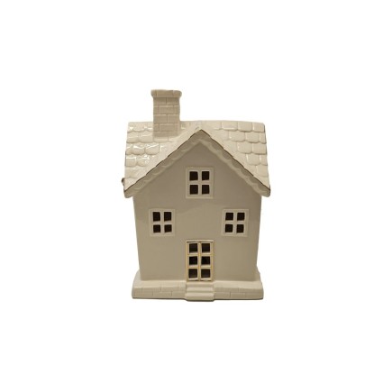 Lykta Hus Jul LED-ljus Porslin 26 cm