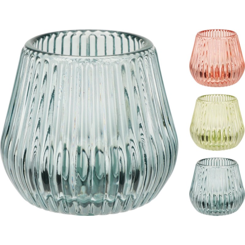 Ljuskopp Rosa Glas 