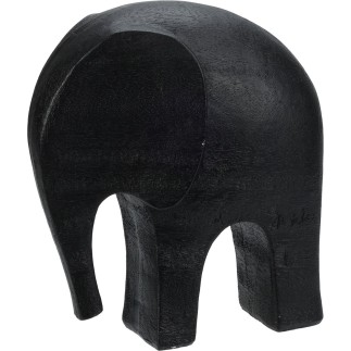 Elefant Svart 15 cm