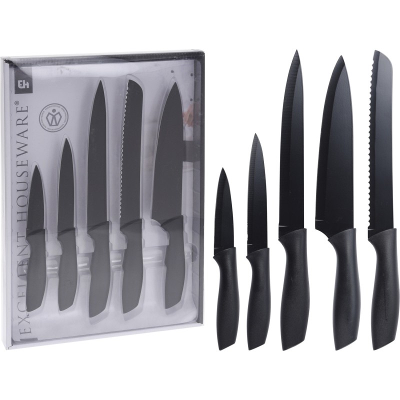 Knivar 5-pack Svarta Knivar 5-pack Svarta